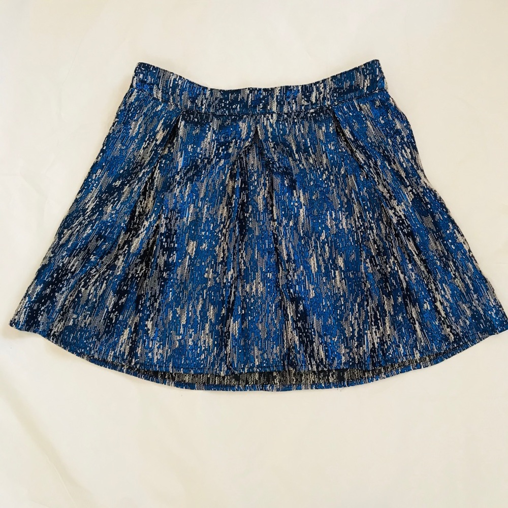 Bethany Mota Blue Metallic Skirt
